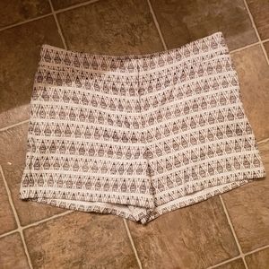 Loft riviera shorts, jacquard tribal metallic